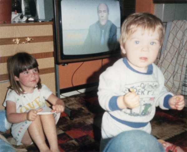 Children at home in Omagh, in 1986