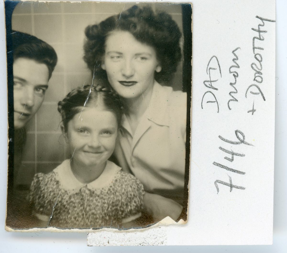 McNally //  Massachusetts & Northern Ireland :: Patrick McNally, Dorothy McNally, Eileen McNally, Quincy, MA, 1946